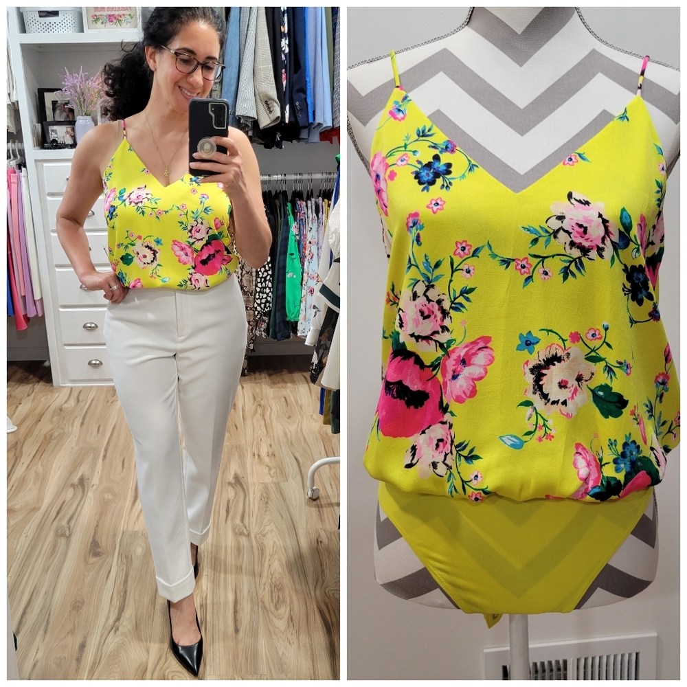 NWT Express Floral Bodysuit